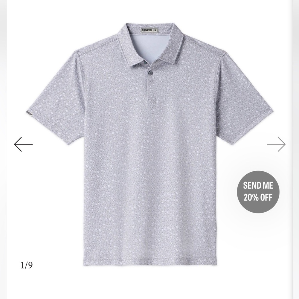 LinkSoul Men’s Performance Polo NWT